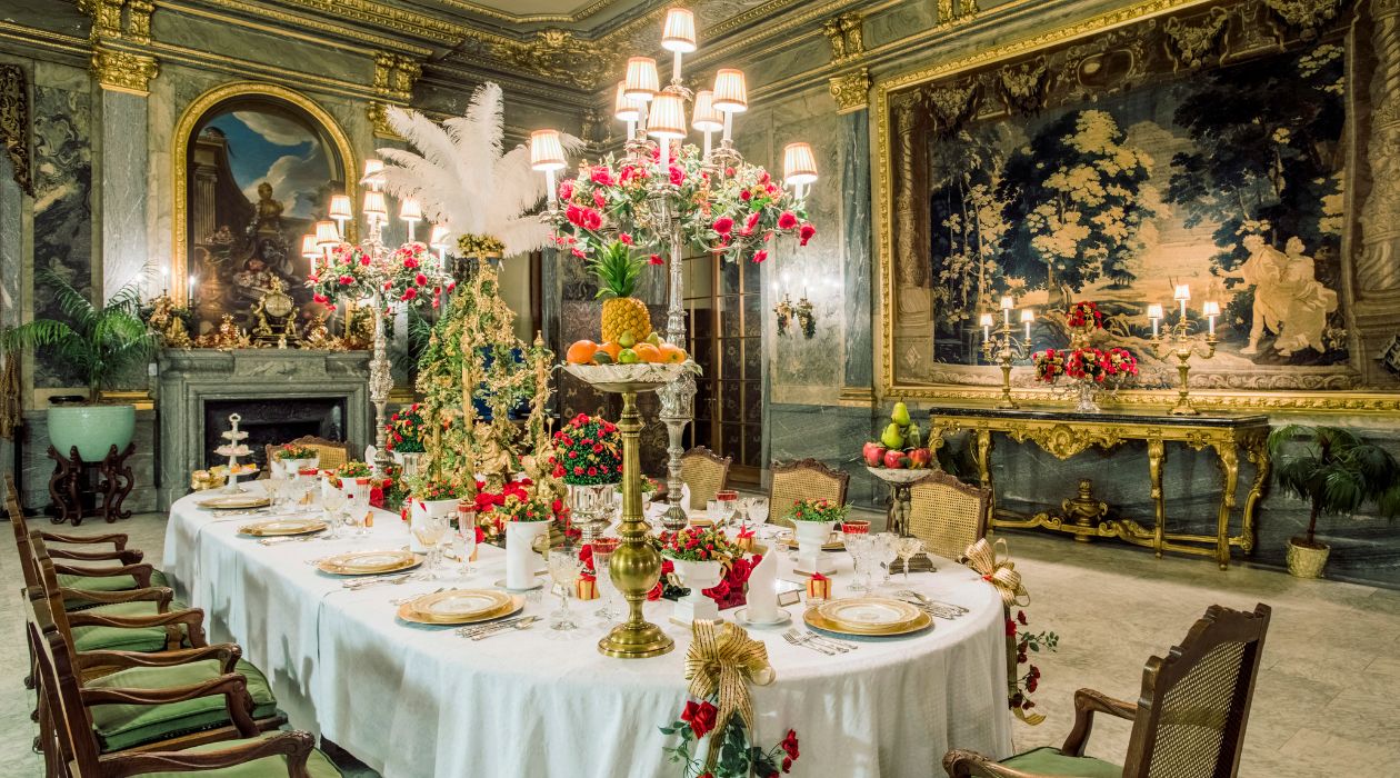 The formal dining room at the Mills Mansion at Staatsburgh State Historic Site, Staatsburg (photo by Karl Rabe)